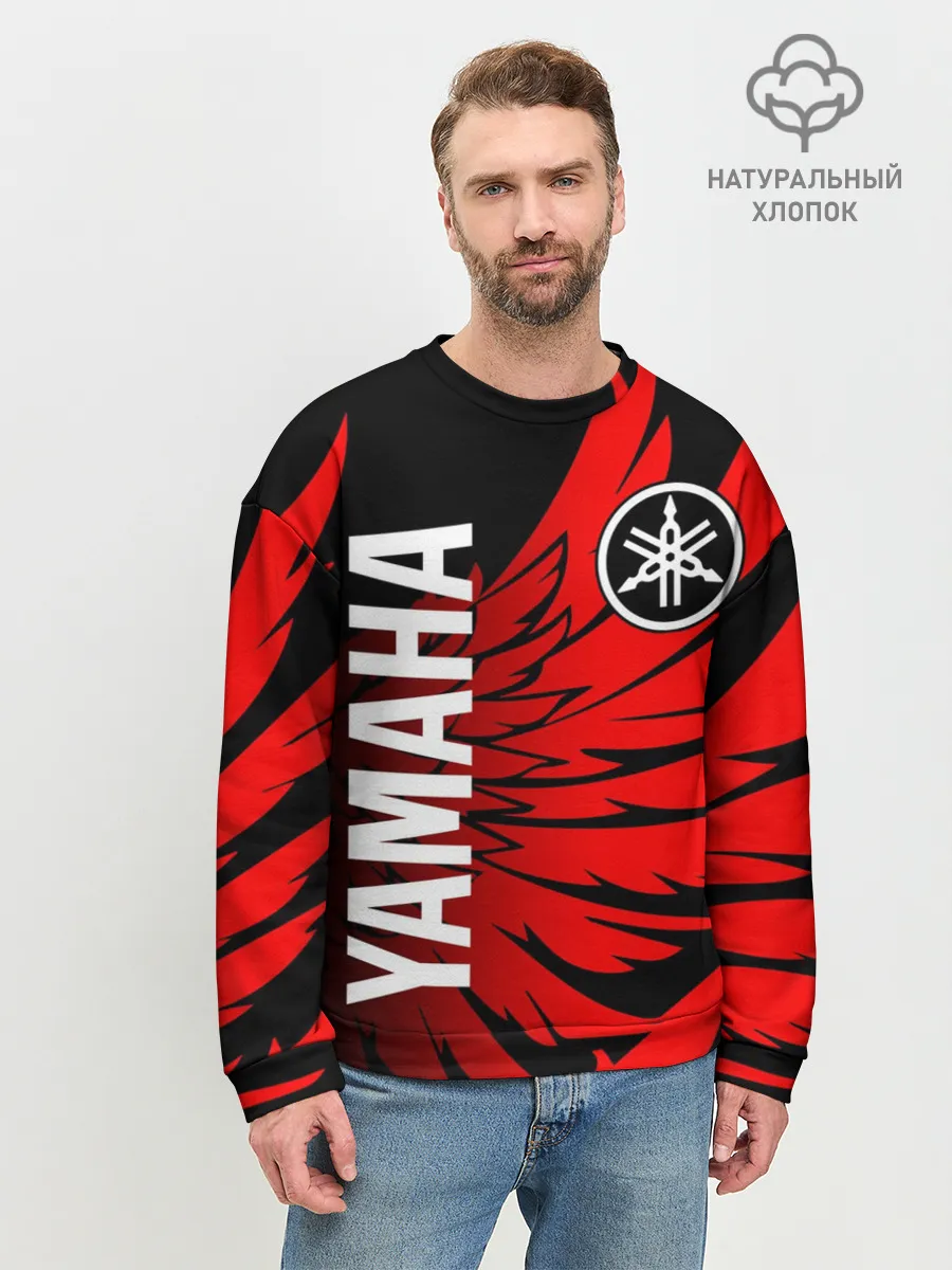 Мужской свитшот базовый / YAMAHA / ЯМАХА / МОТОСПОРТ
