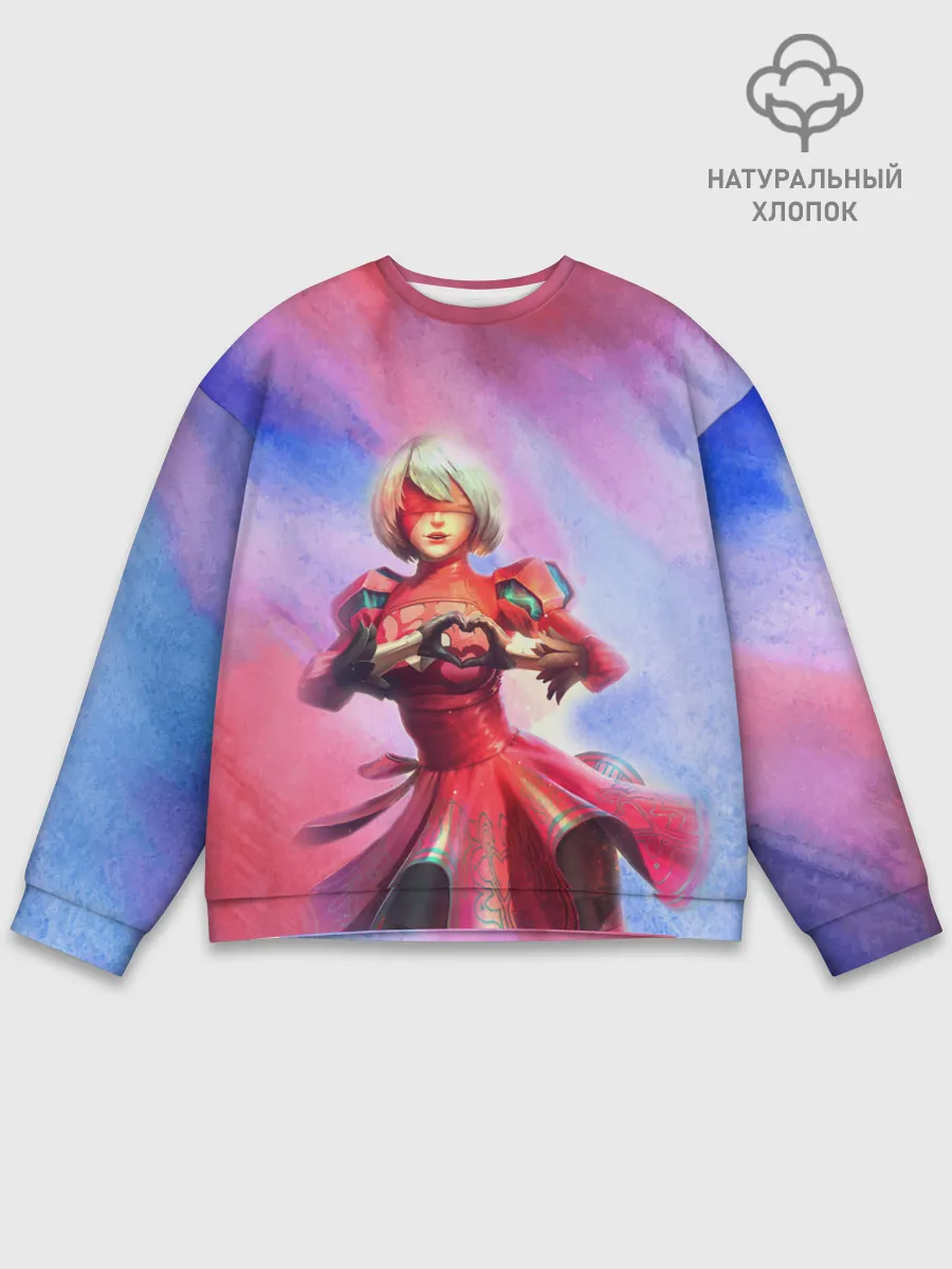 Мужской свитшот базовый / 2B Love | Nier Automata