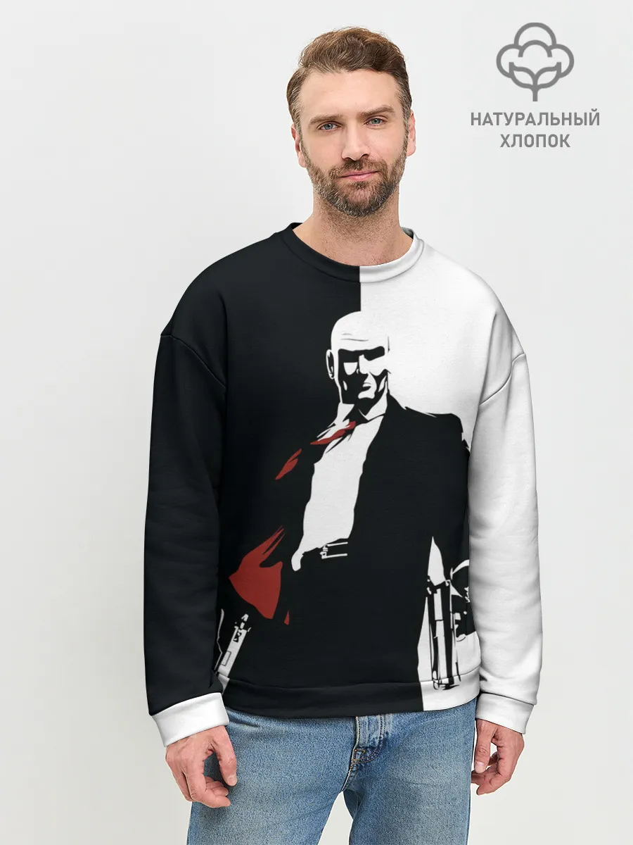 Мужской свитшот базовый / Hitman BW