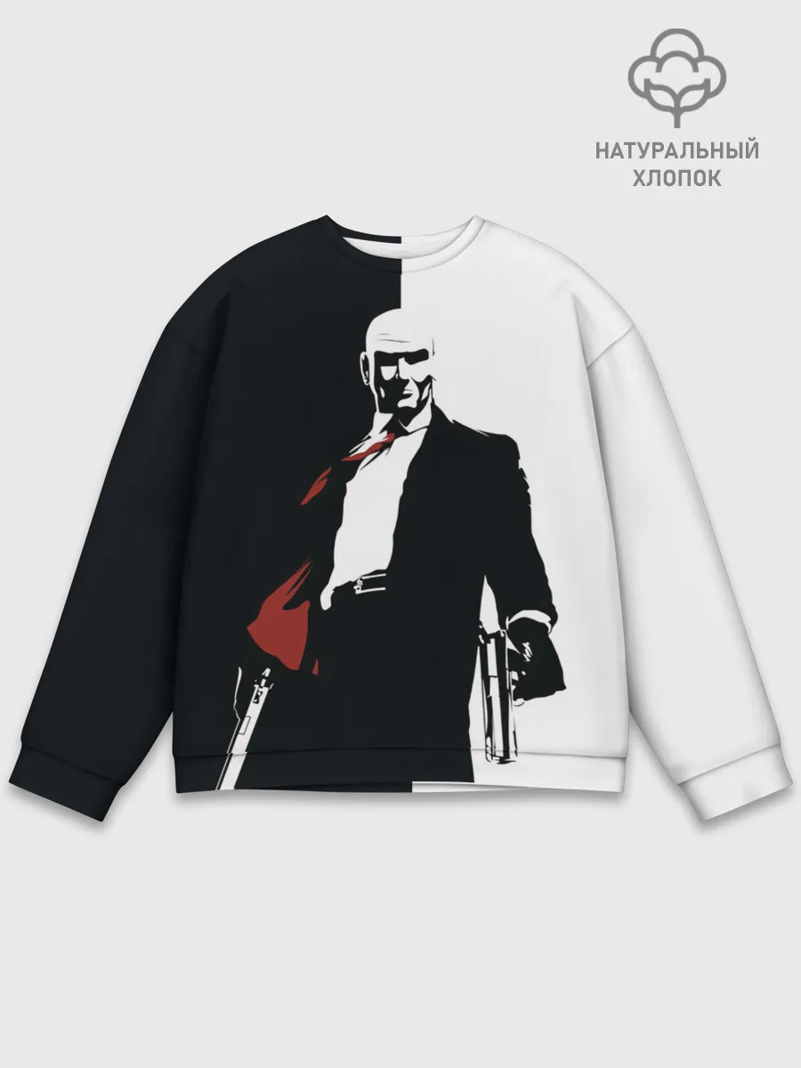 Мужской свитшот базовый / Hitman BW