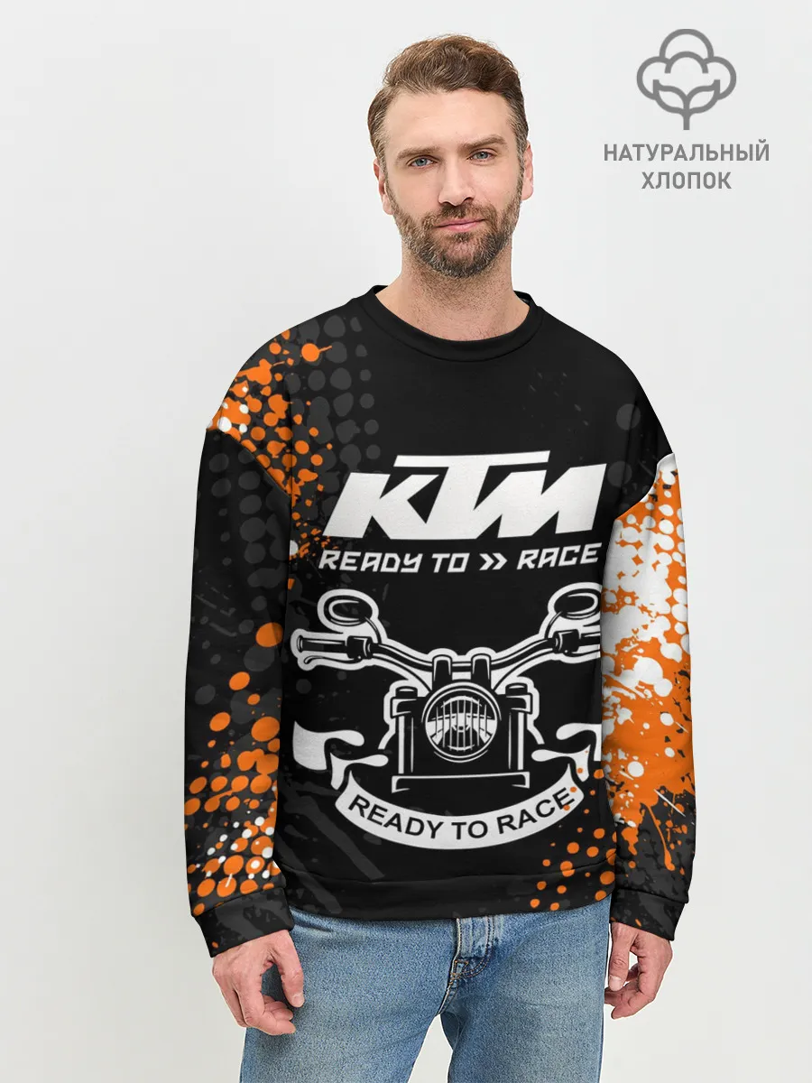 Мужской свитшот базовый / KTM MOTORCYCLES / КТМ МОТОЦИКЛЫ