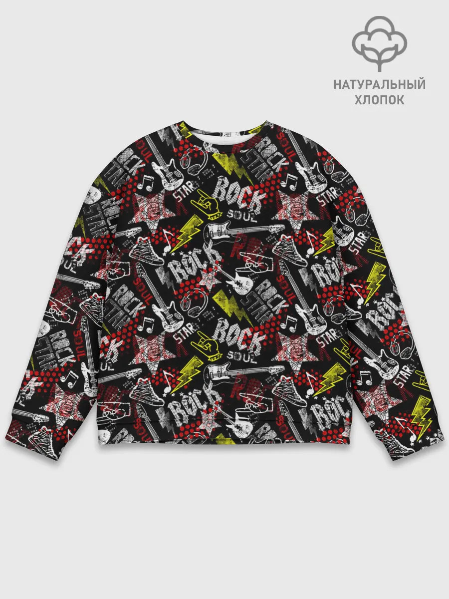 Мужской свитшот базовый / ROCK MUSIC