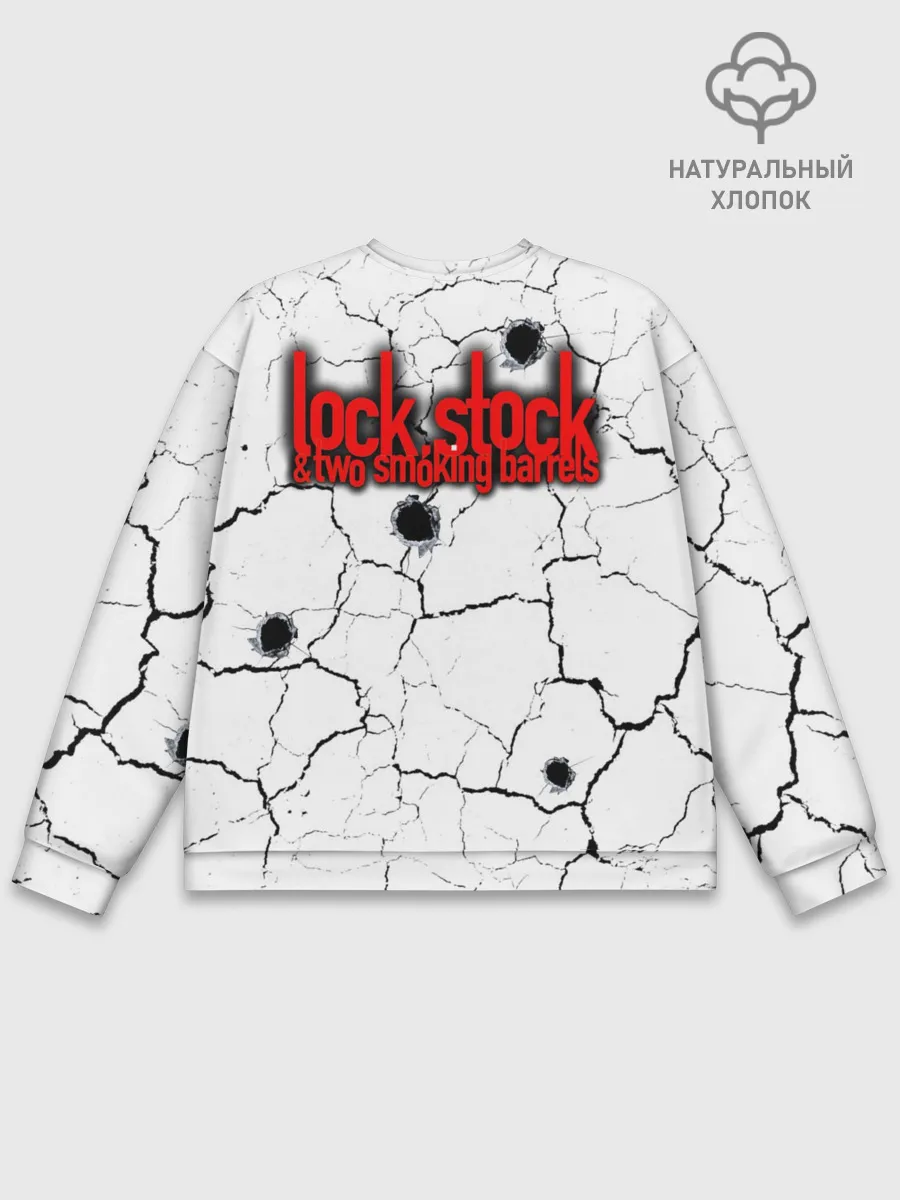 Мужской свитшот базовый / Lock, money, two barrels $$$