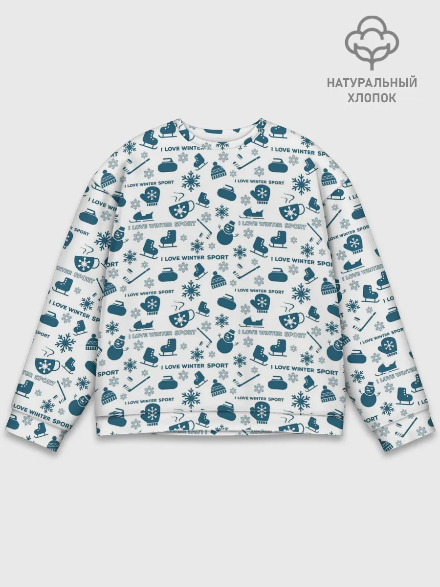 Мужской свитшот базовый / Зимние виды спорта
