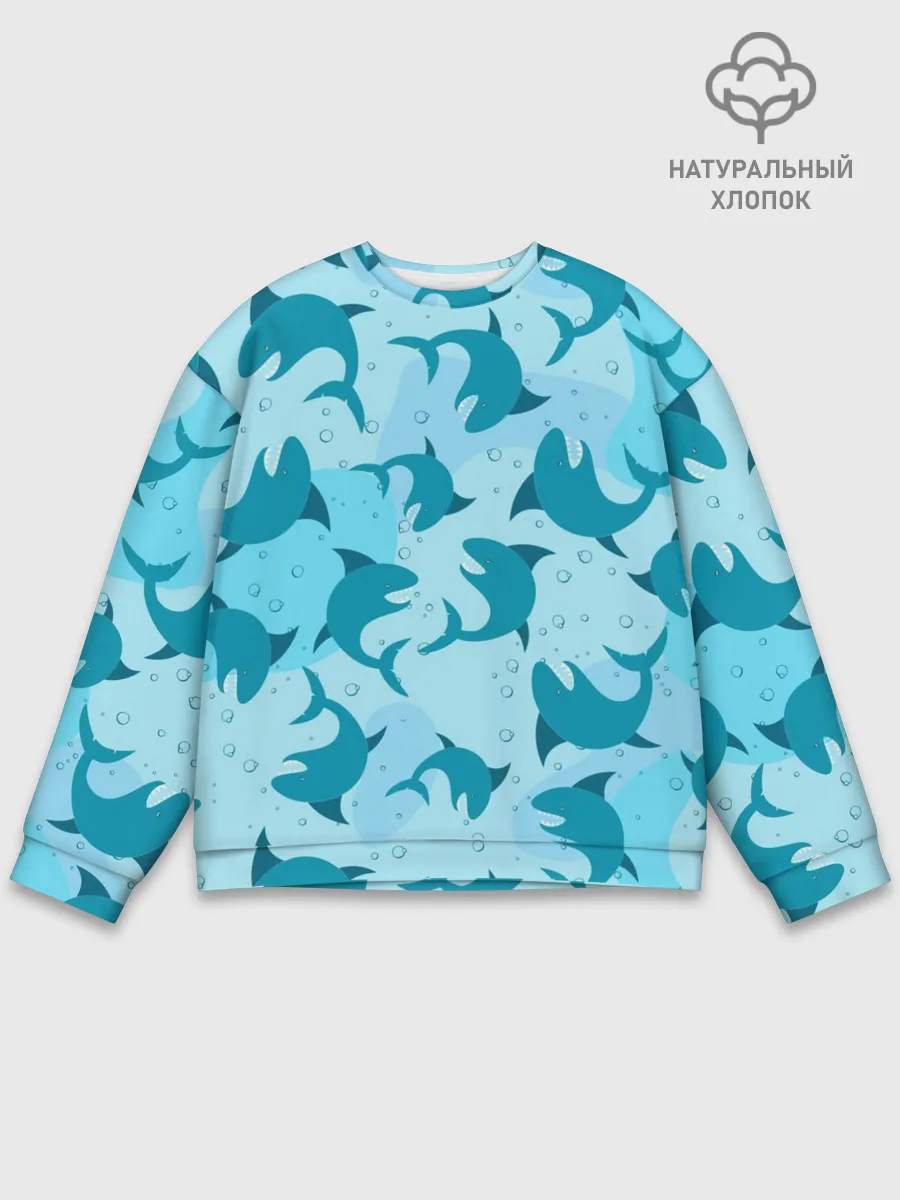 Мужской свитшот базовый / Акулы