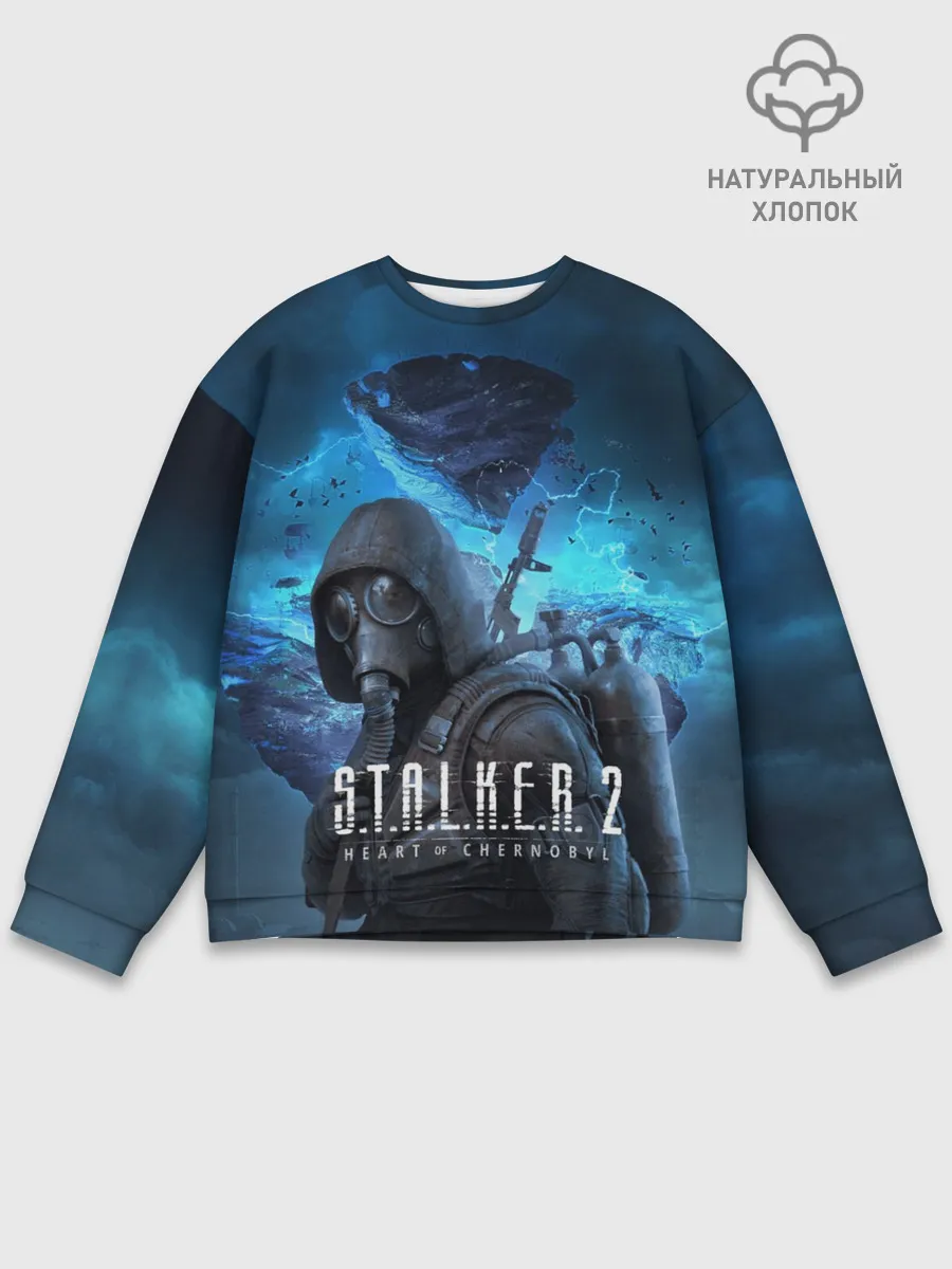 Мужской свитшот базовый / Сталкер 2 Сердце Чернобыля DE
