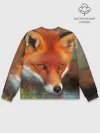 Мужской свитшот базовый / Лисица охотница