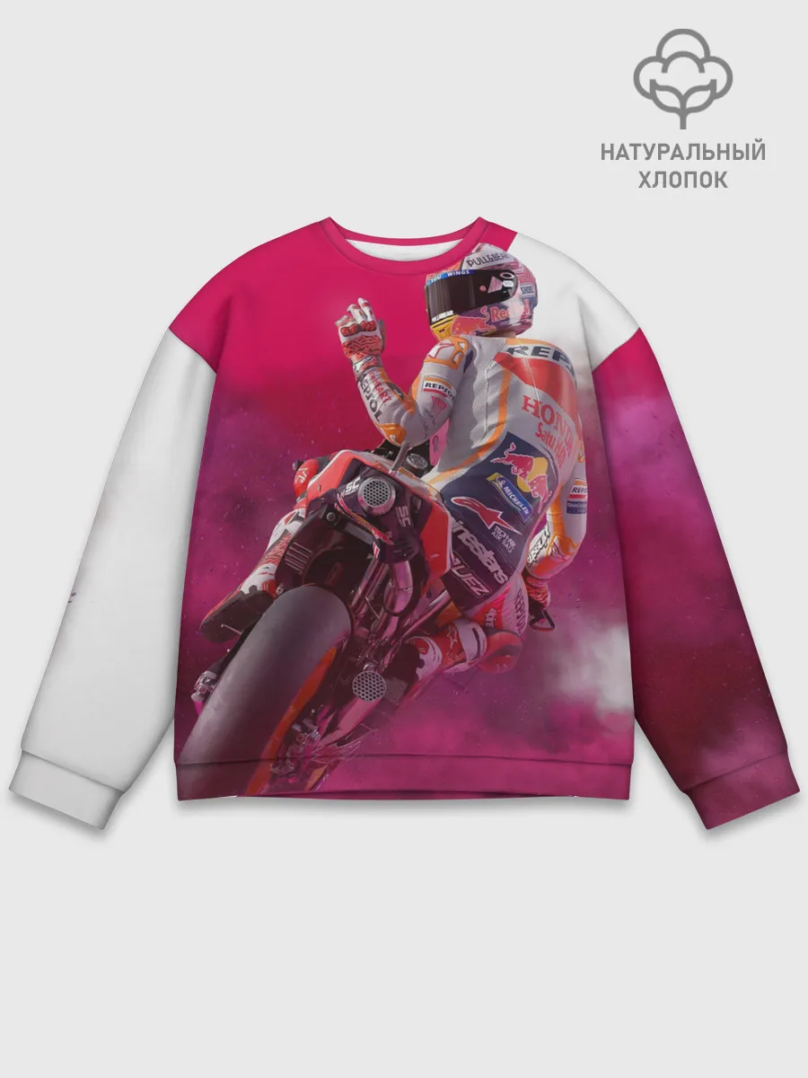 Мужской свитшот базовый / Парень На Мотоцикле