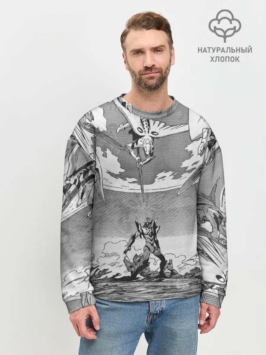 Мужской свитшот базовый / Eves battle with the angel