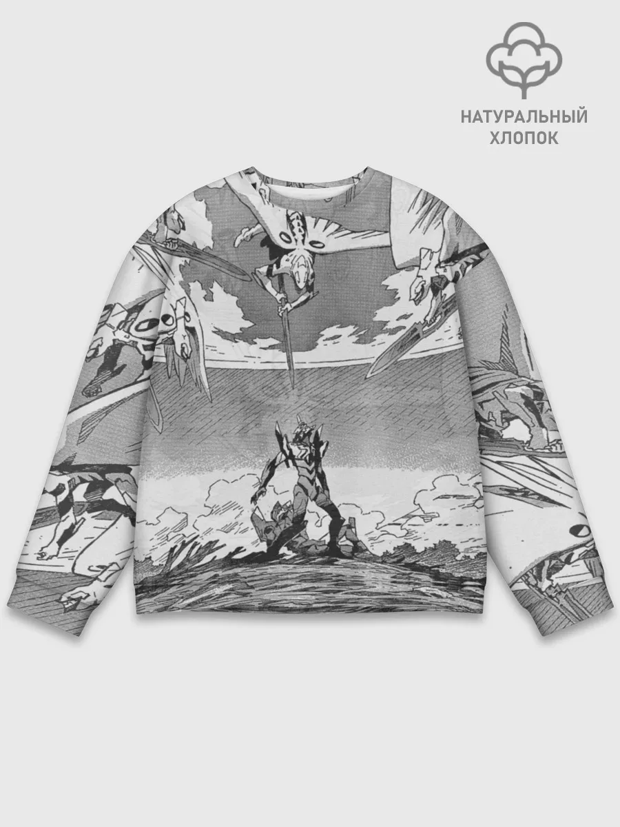 Мужской свитшот базовый / Eves battle with the angel