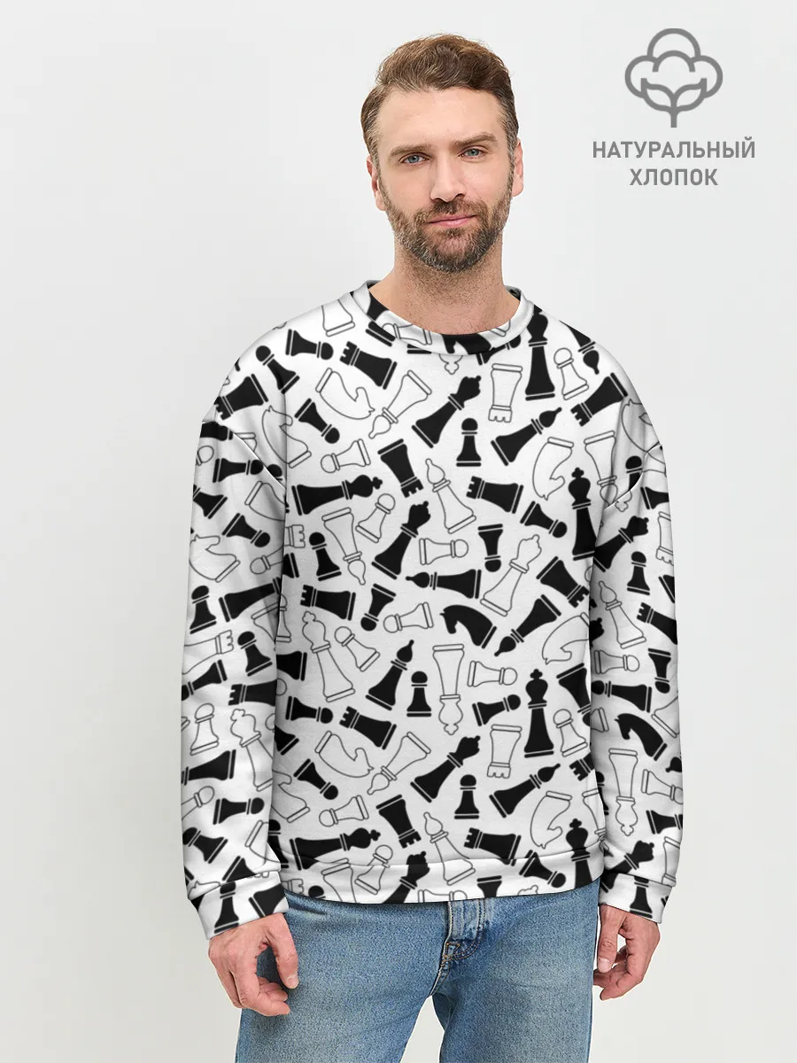 Мужской свитшот базовый / Шахматы