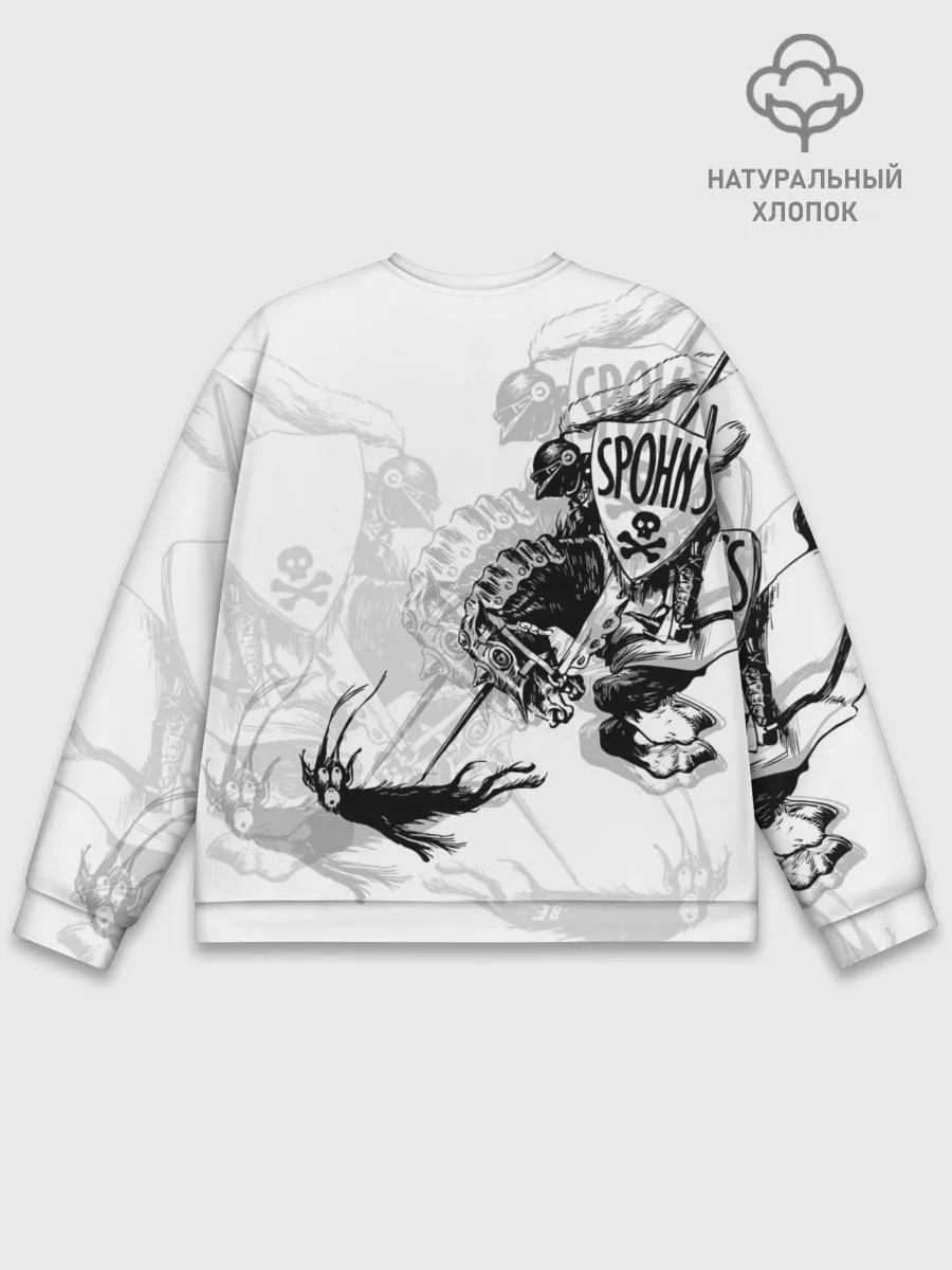 Мужской свитшот базовый / Всадник и чёрт