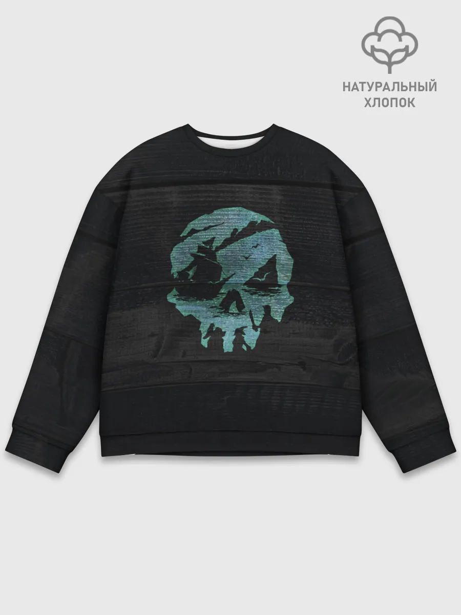 Мужской свитшот базовый / Skull of pirate