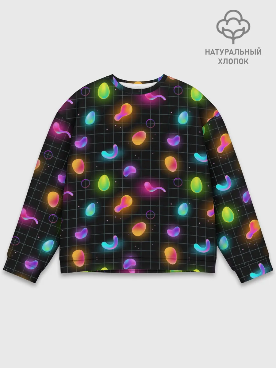 Мужской свитшот базовый / Ночные фонарики-светлячки
