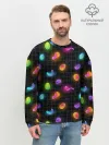 Мужской свитшот базовый / Ночные фонарики-светлячки