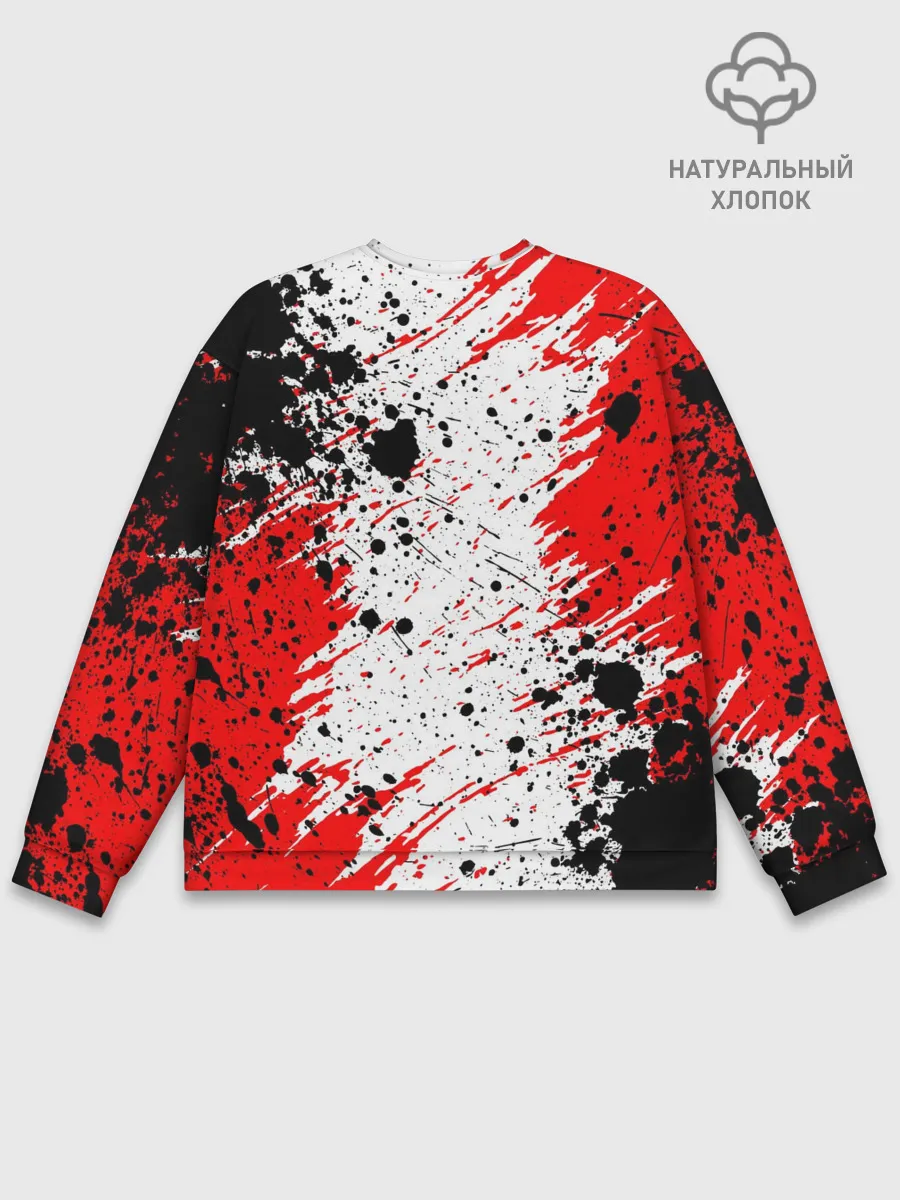 Мужской свитшот базовый / БЕРСЕРК краска брызги