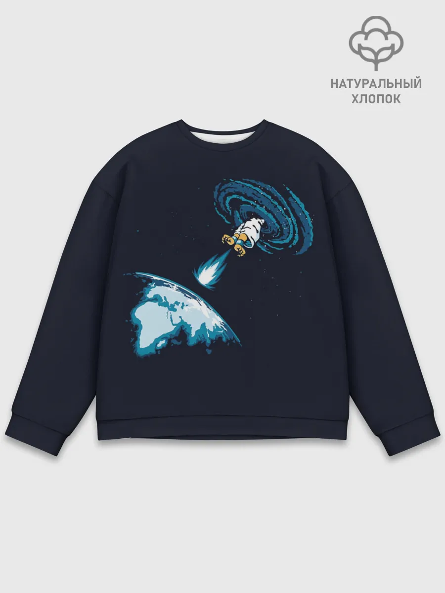 Мужской свитшот базовый / Небесный хадукен