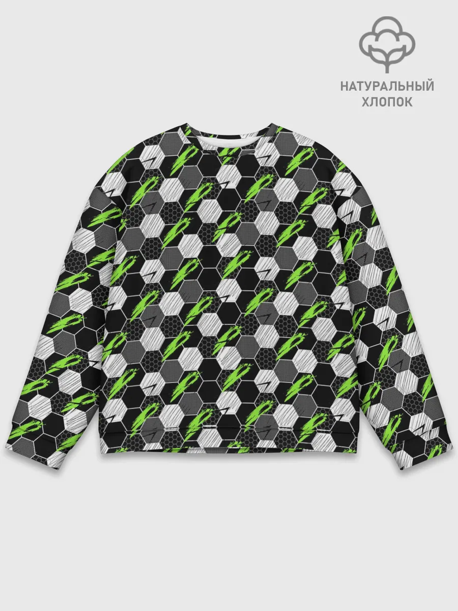 Мужской свитшот базовый / Текстура мяча