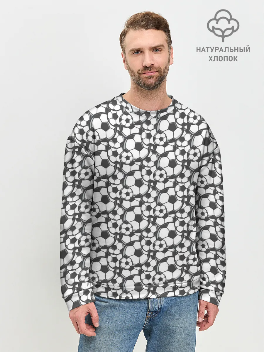 Мужской свитшот базовый / Футбольные Мячи