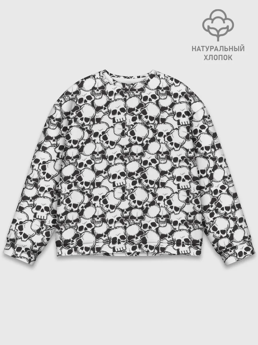 Мужской свитшот базовый / Черепа