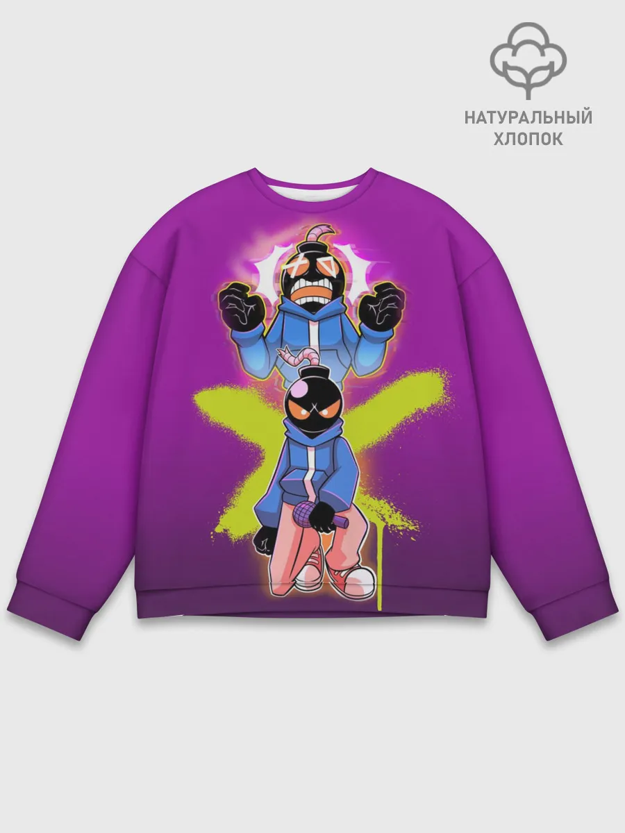 Мужской свитшот базовый / whitty граффити