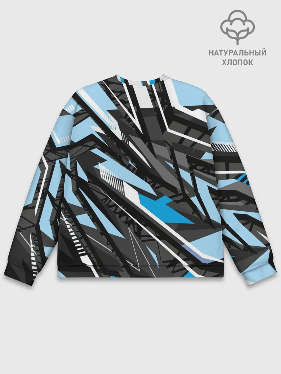 Мужской свитшот базовый / Текстура. Линия. Движение