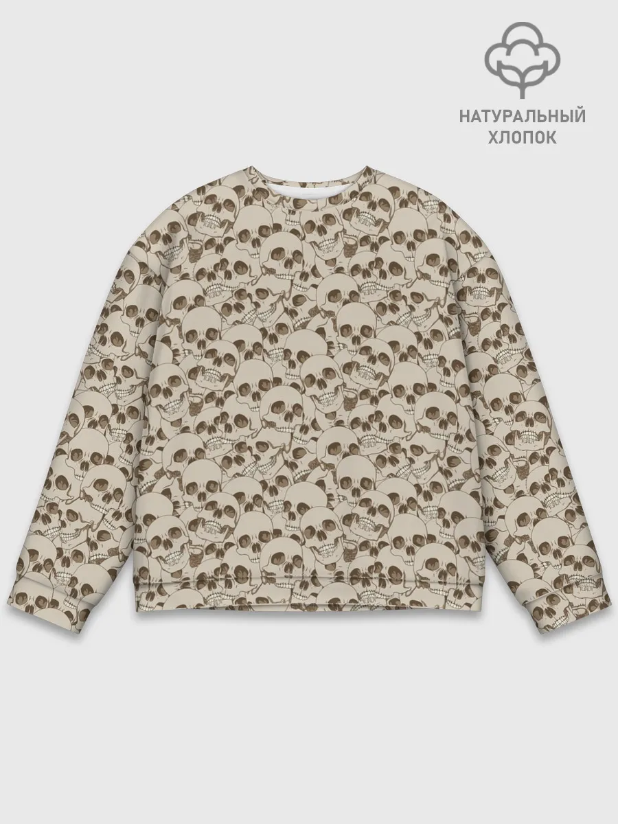 Мужской свитшот базовый / Черепа