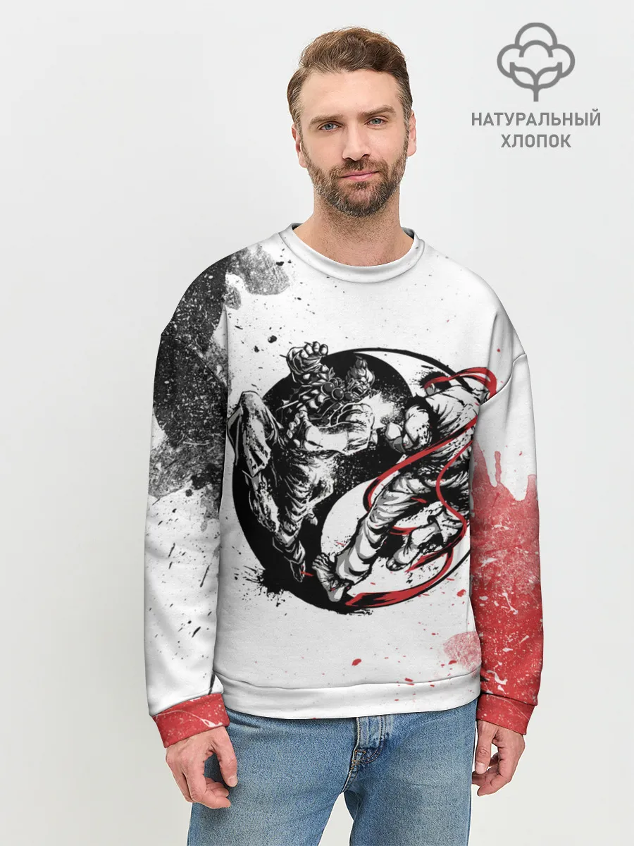 Мужской свитшот базовый / Ryu vs Akuma