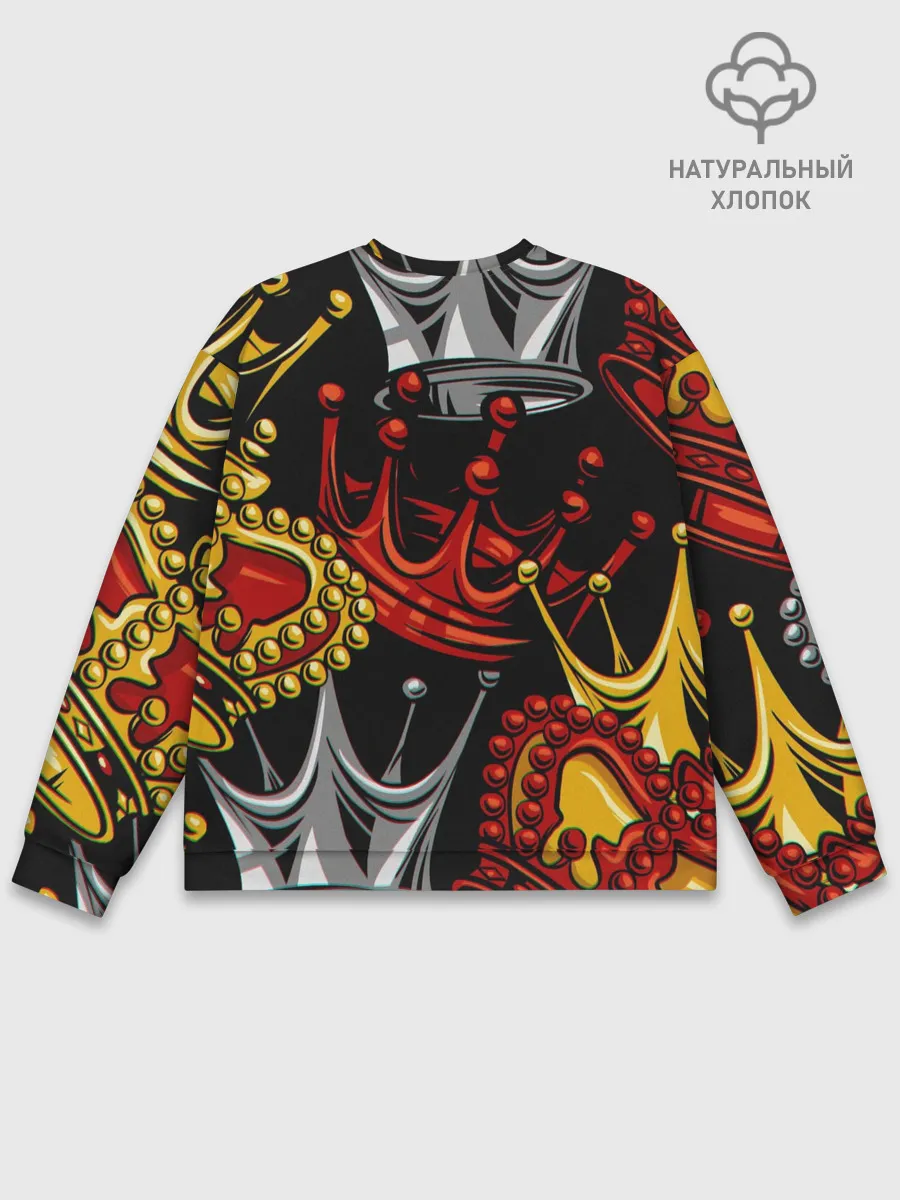 Мужской свитшот базовый / КОРОЛЕВСКИЙ БАГРОВЫЙ 3D