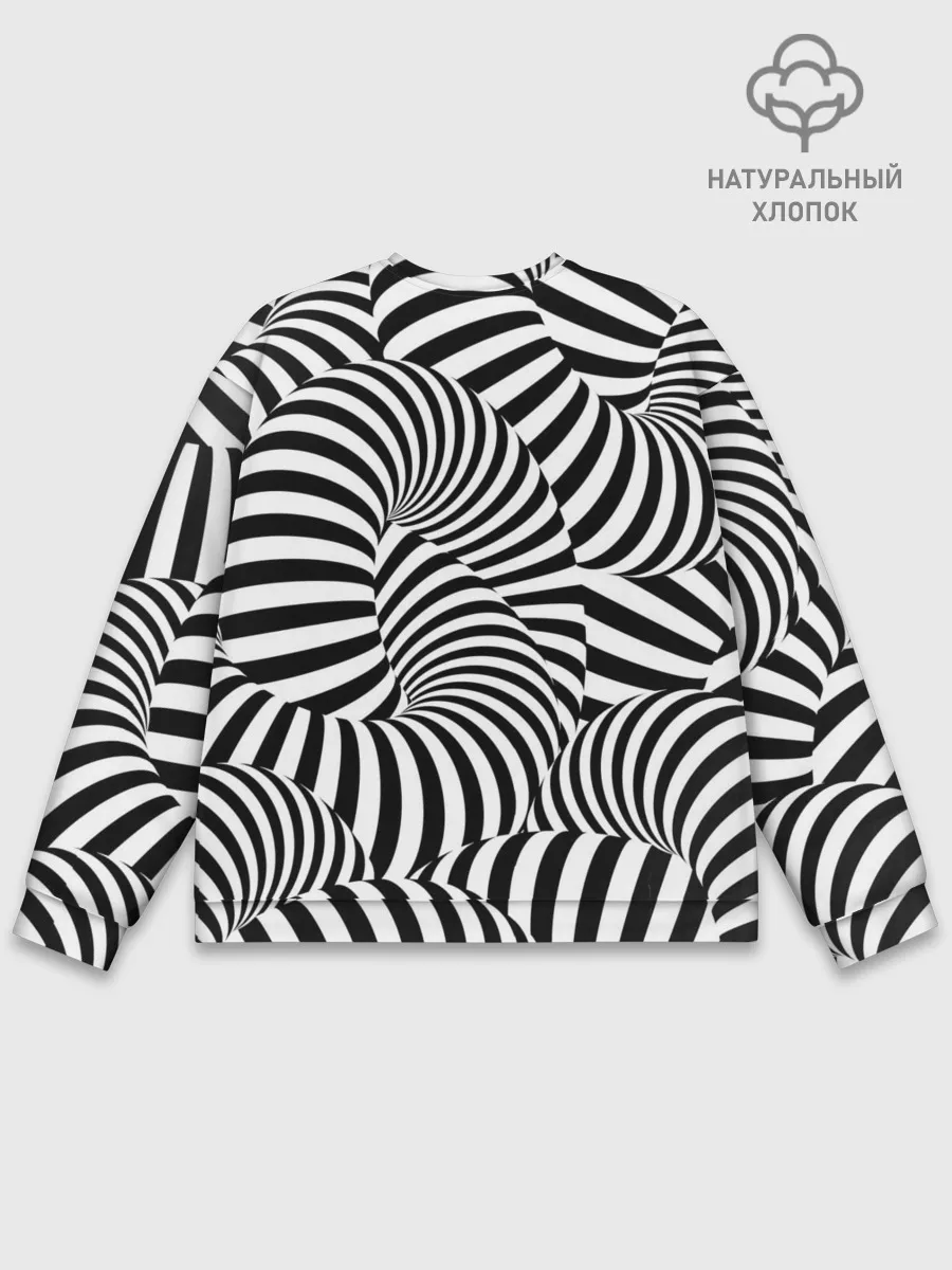 Мужской свитшот базовый / Гипнотическая абстракция