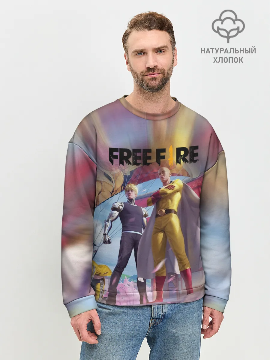 Мужской свитшот базовый / FREEFIRE | САЙТАМА