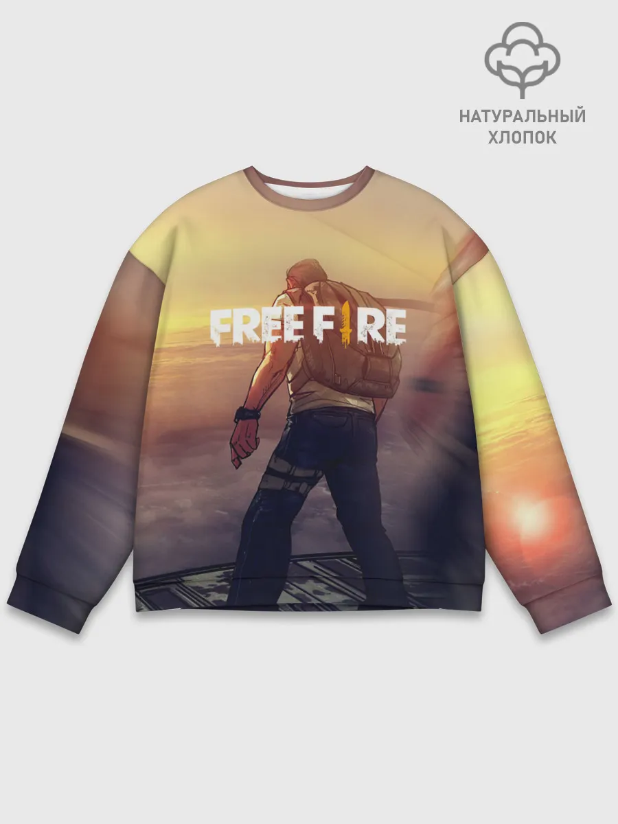 Мужской свитшот базовый / FREEFIRE | БЕЙСЕР