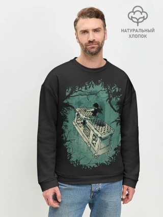 Мужской свитшот базовый / Верхом на гробнице