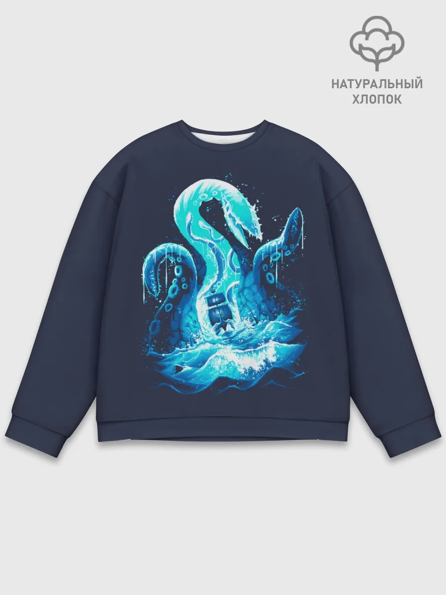 Мужской свитшот базовый / Kraken is here