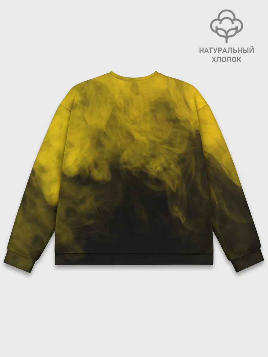 Мужской свитшот базовый / FREEFIRE | YELLOW SMOKE