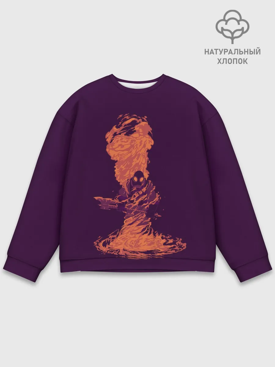 Мужской свитшот базовый / Pyro in fire