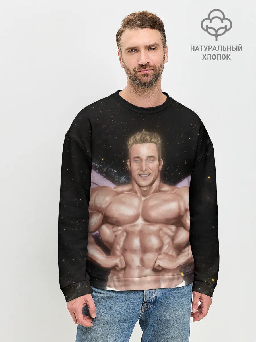 Мужской свитшот базовый / Billy Space Aquarell