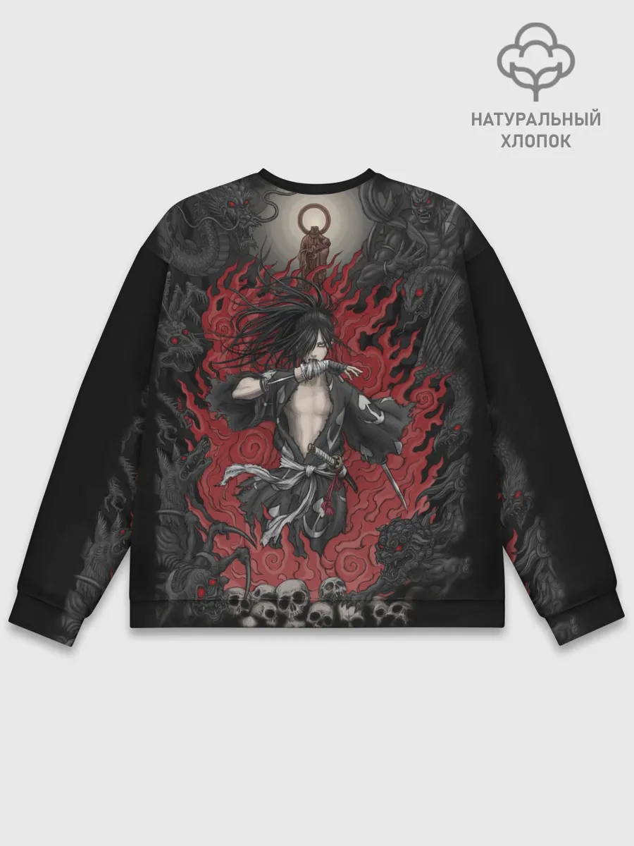Мужской свитшот базовый / ХЯККИМАРУ В ОГНЕ | ДОРОРО