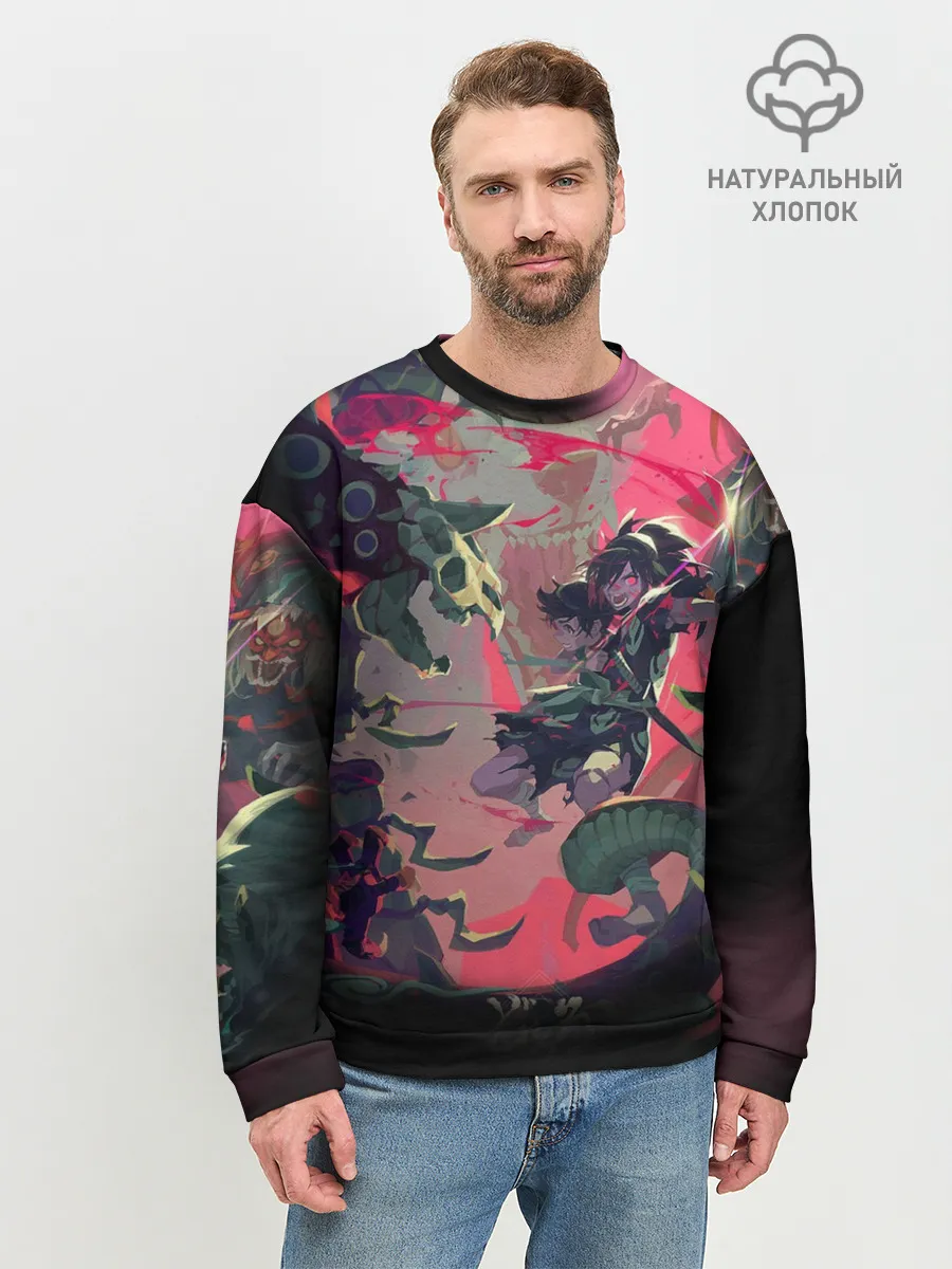 Мужской свитшот базовый / СРАЖЕНИЕ С ДЕМОНАМИ | ДОРОРО