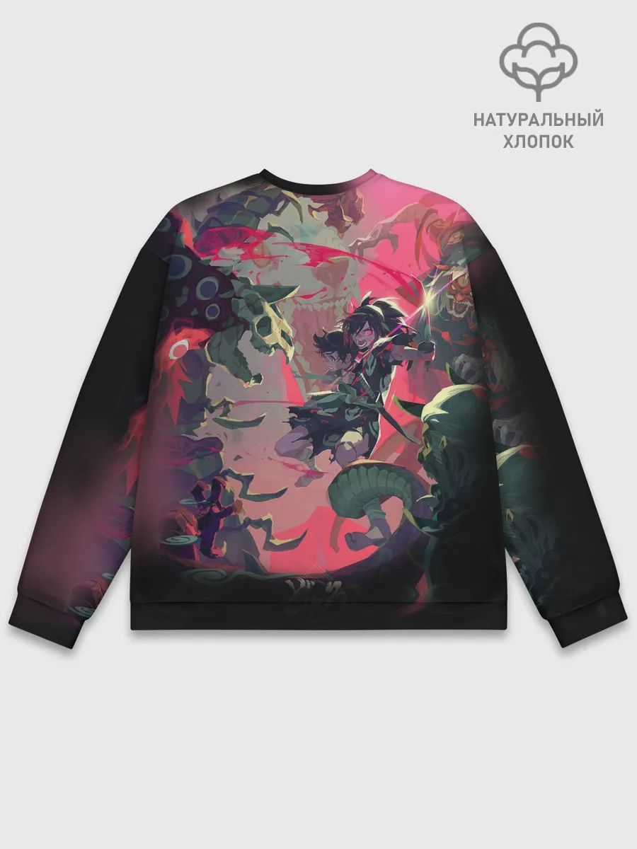 Мужской свитшот базовый / СРАЖЕНИЕ С ДЕМОНАМИ | ДОРОРО