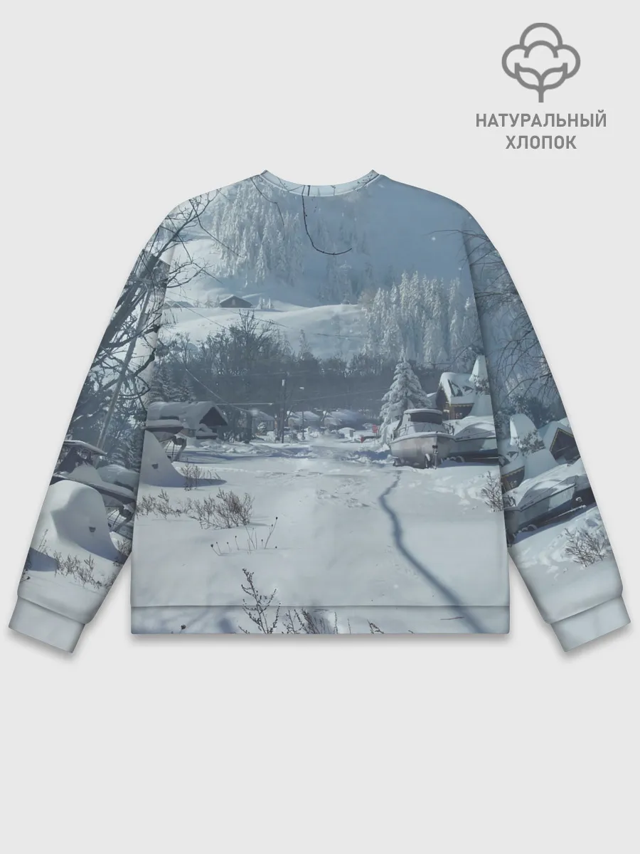 Мужской свитшот базовый / Элли в деревне