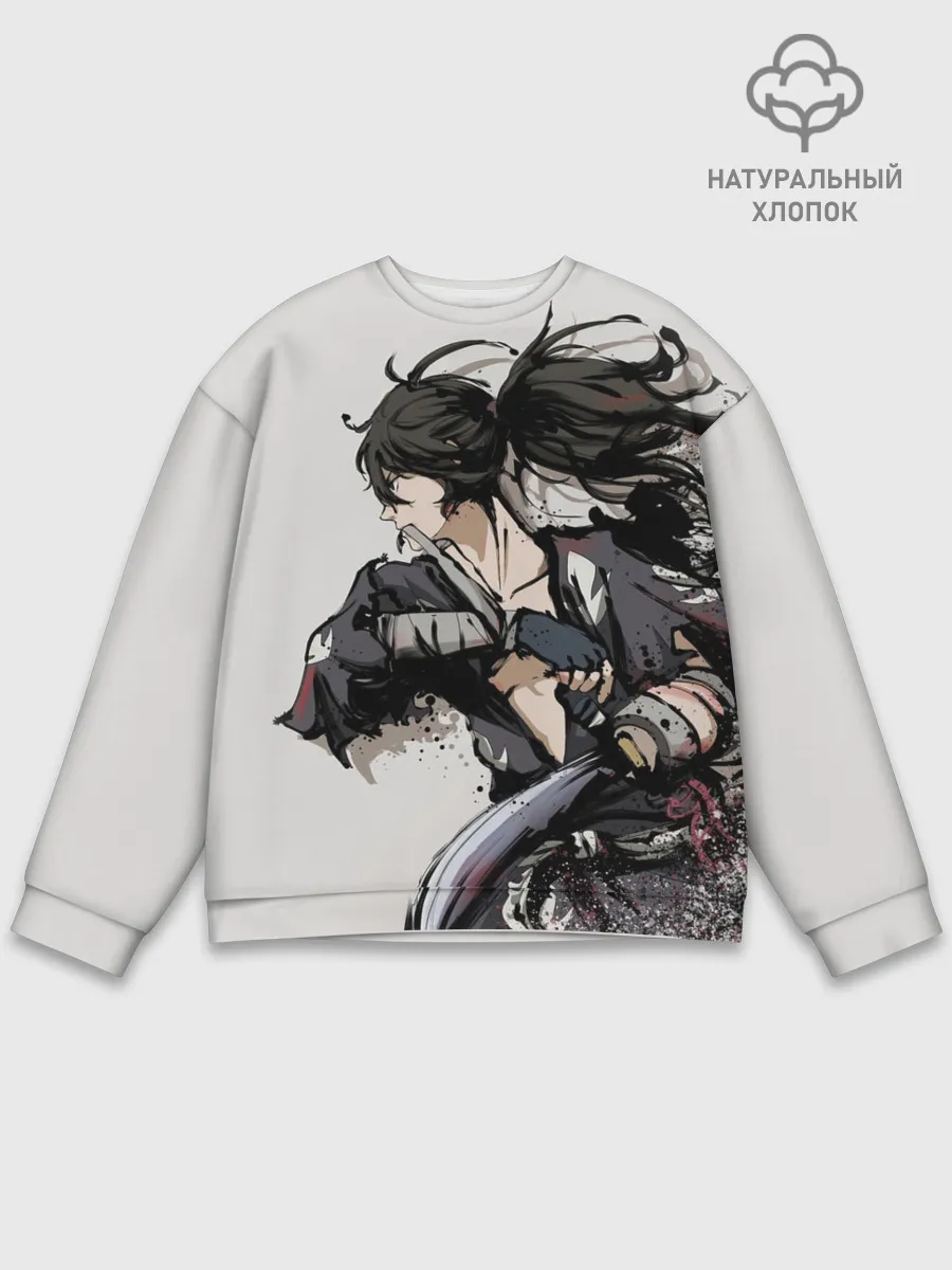 Мужской свитшот базовый / ЯРОСТЬ ХЯККИМАРУ | ДОРОРО