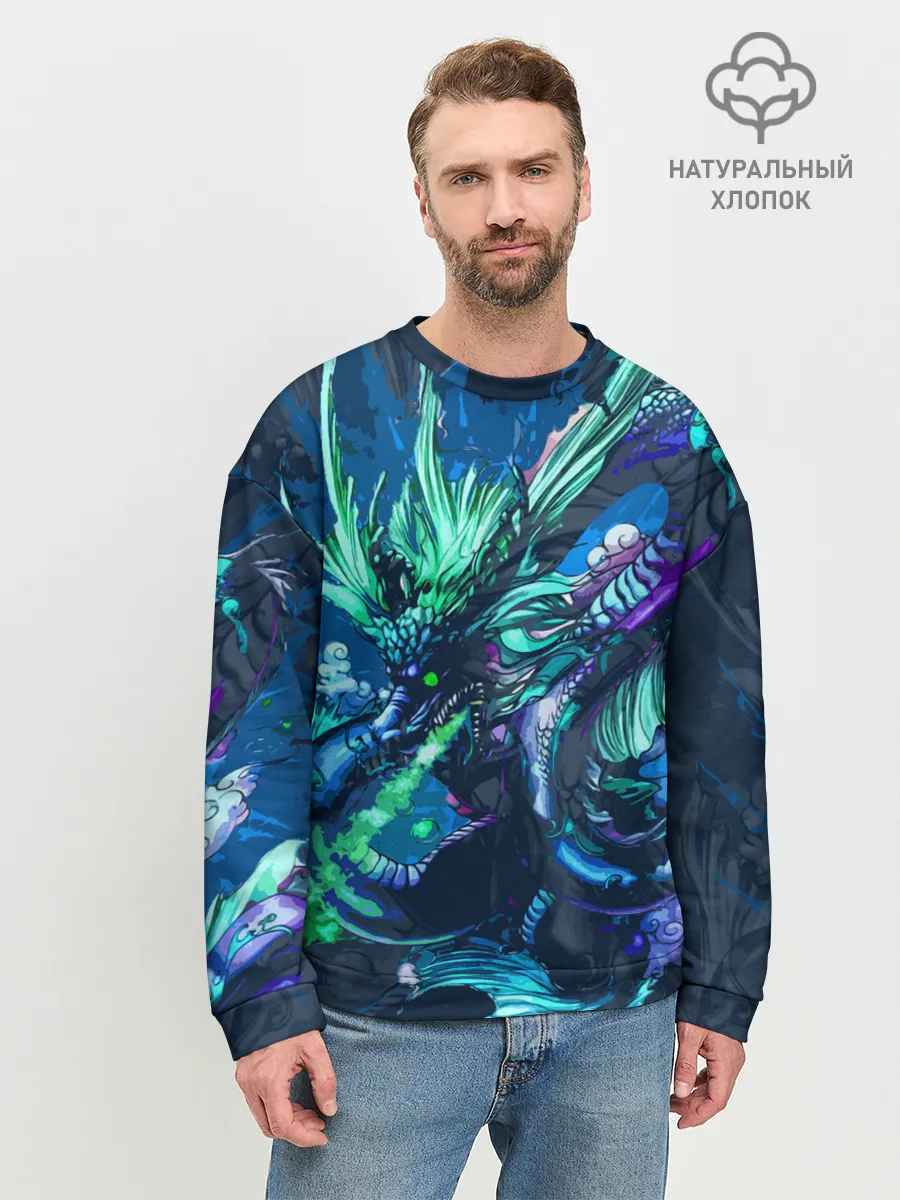 Мужской свитшот базовый / Fantasy - dragon