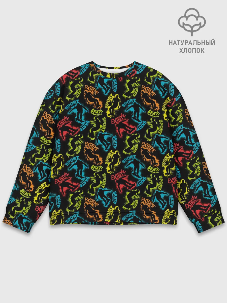 Мужской свитшот базовый / Скейтборд