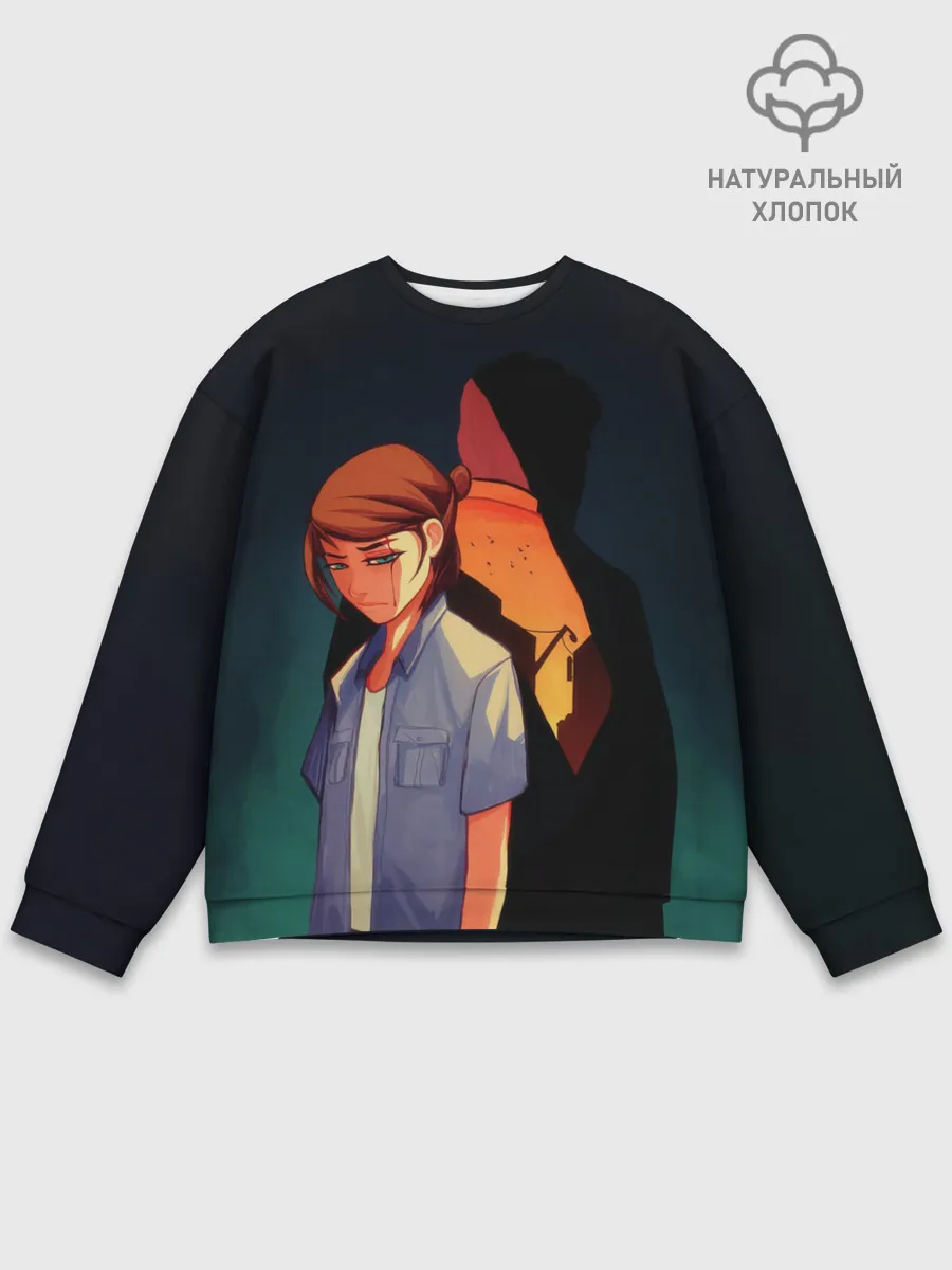 Мужской свитшот базовый / Анимационные Элли и Джоел