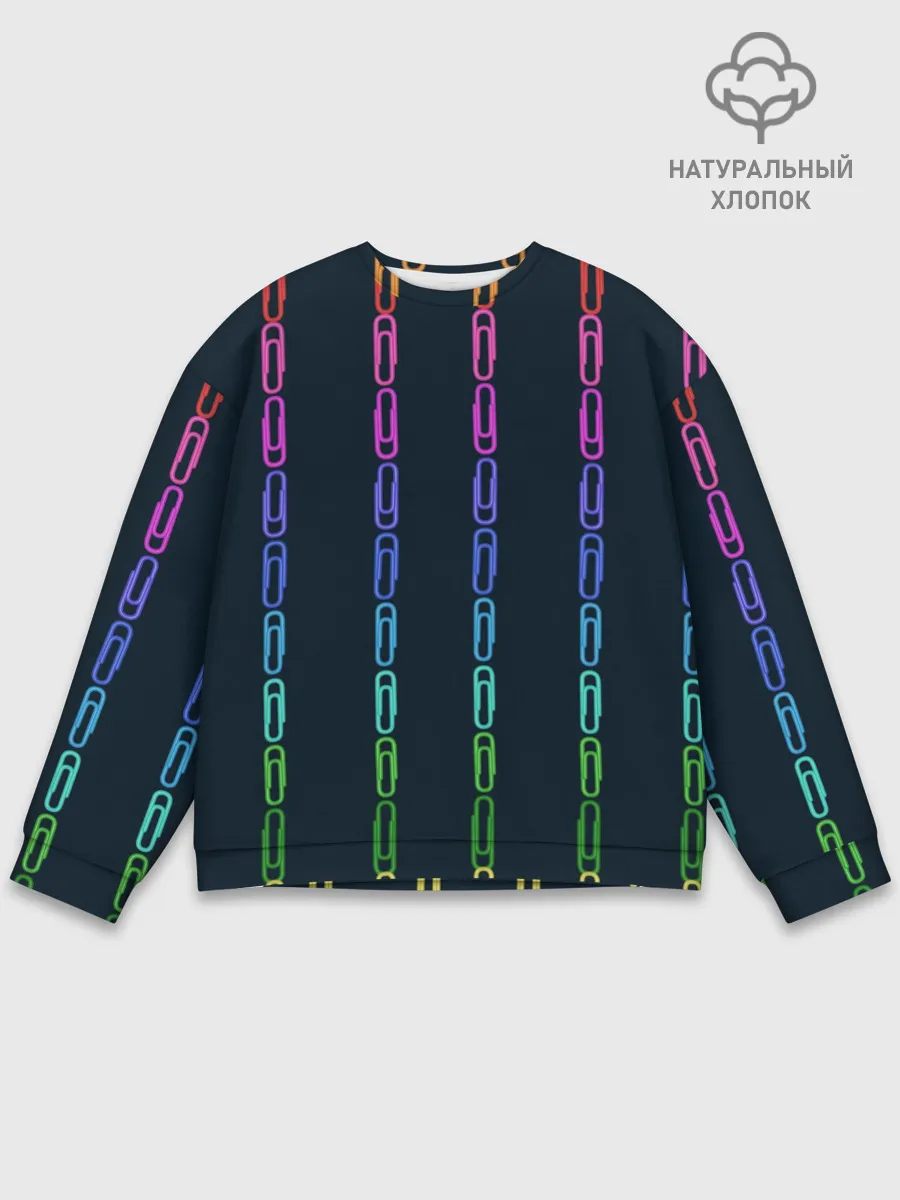 Мужской свитшот базовый / скрепки