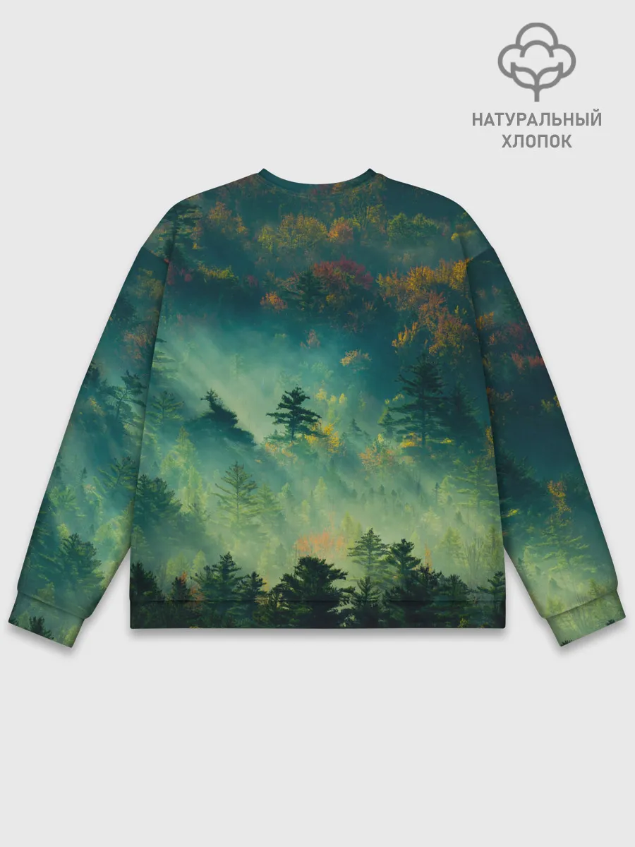 Мужской свитшот базовый / ПРИРОДА МОЙ ХРАМ