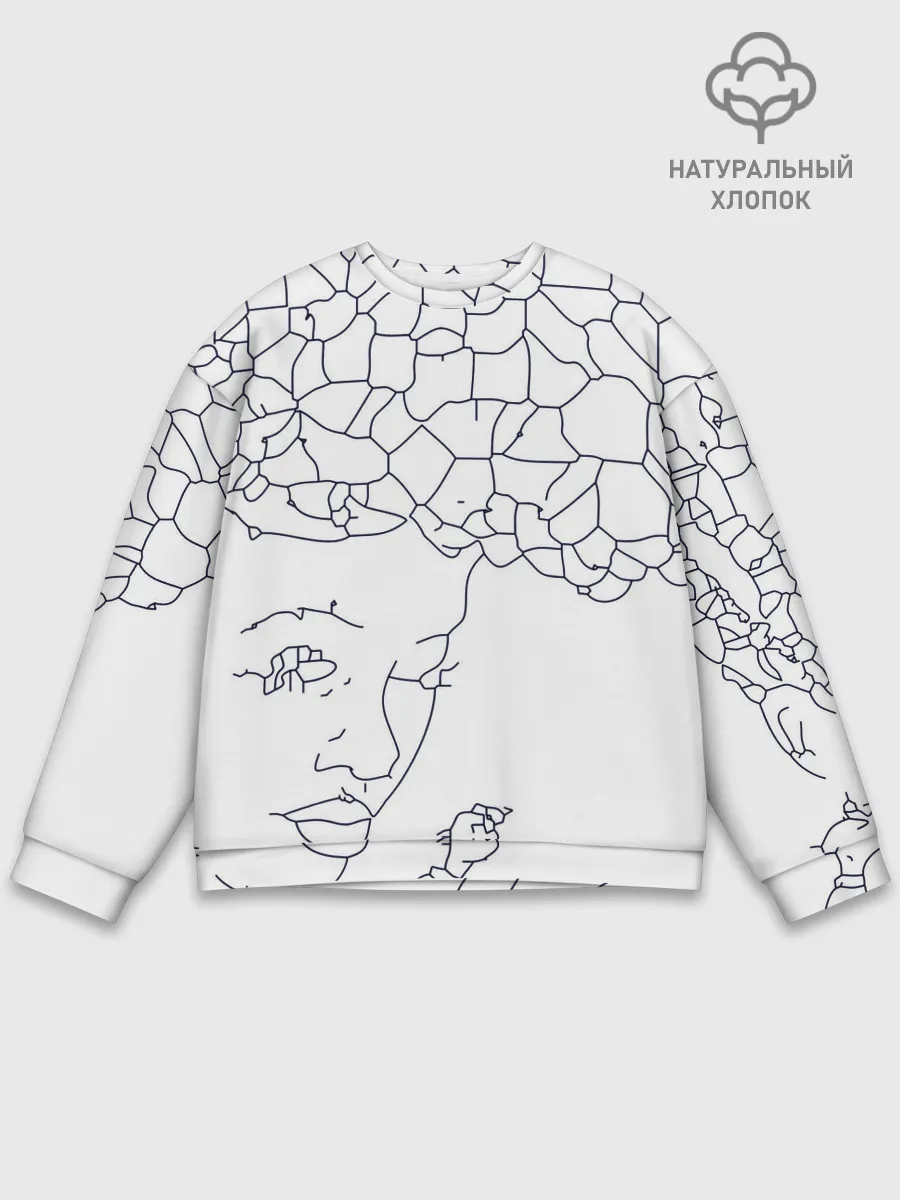 Мужской свитшот базовый / Афро абстракция