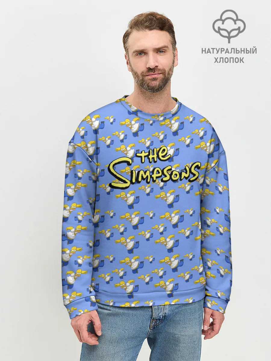 Мужской свитшот базовый / Gomers pattern