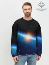Мужской свитшот базовый / КОСМИЧЕСКИЙ РАССВЕТ 3D